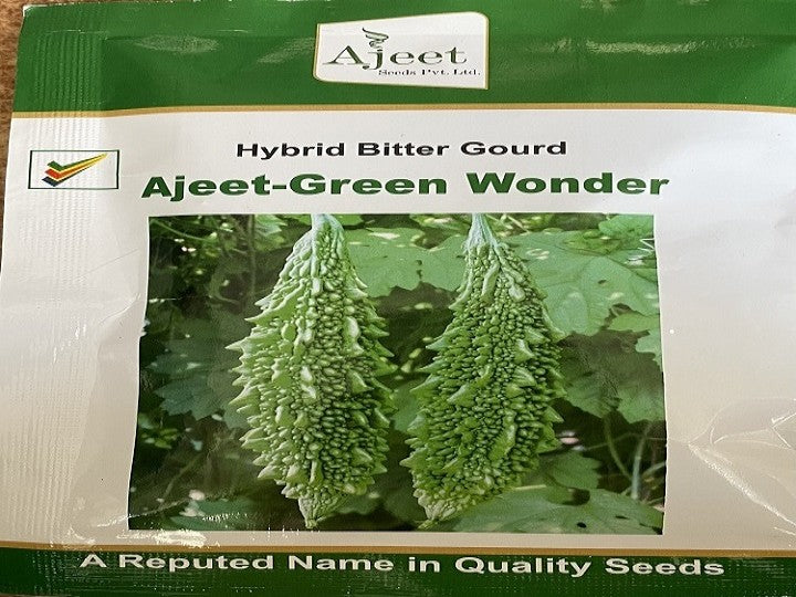 Bitter Gourd Green Wonder (Ajeet Seeds - 50 gm)