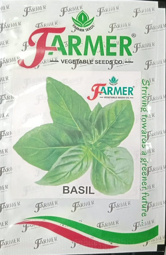Basil Genevose (Farmer Vegetables Seed - 5 gm)