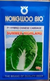 Chinese Cabbage Summer Highland (Nongwoo Seed - 10 gm)