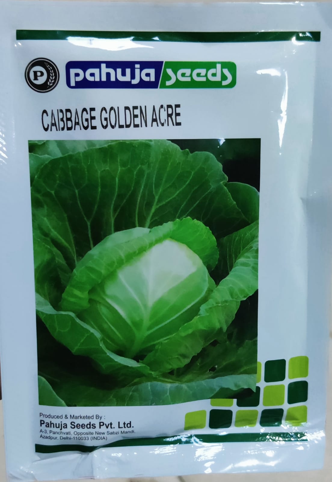 Cabbage Golden Acre (Pahuja Seeds - 50 gm)