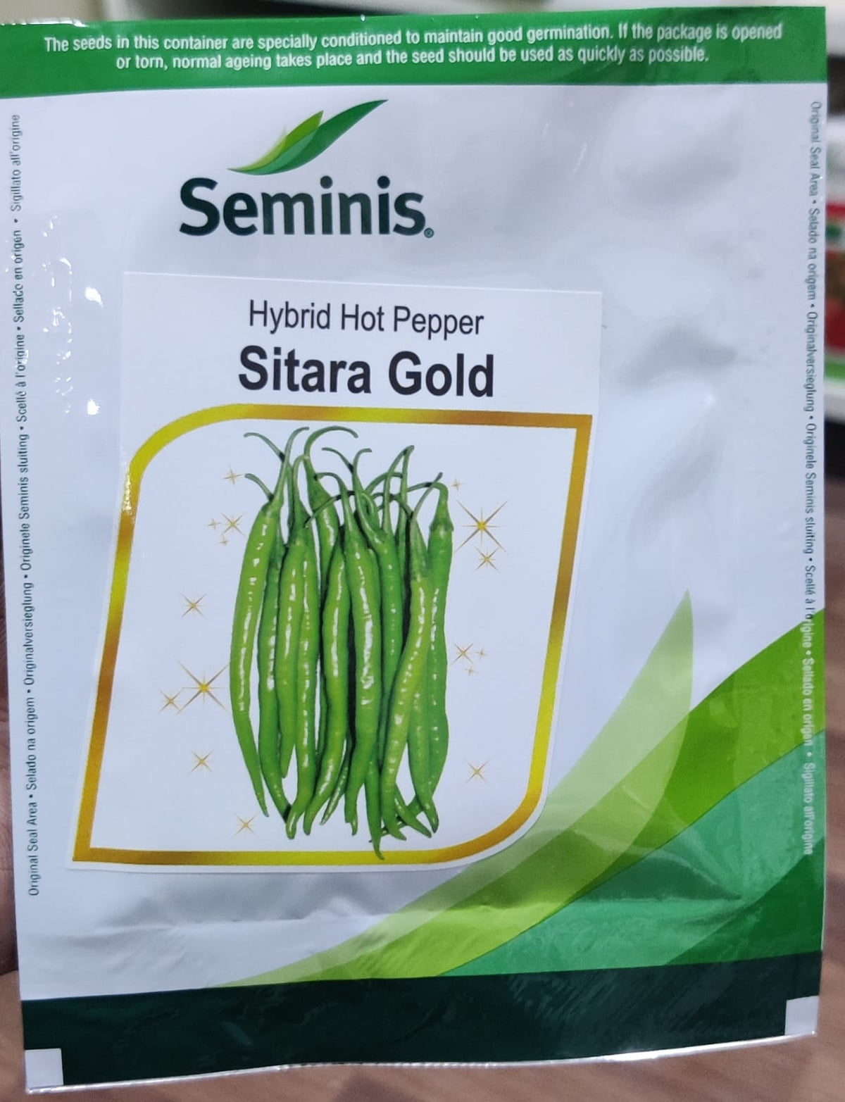Chilli Sitara Gold (Seminis Seeds - 1500 Seeds)