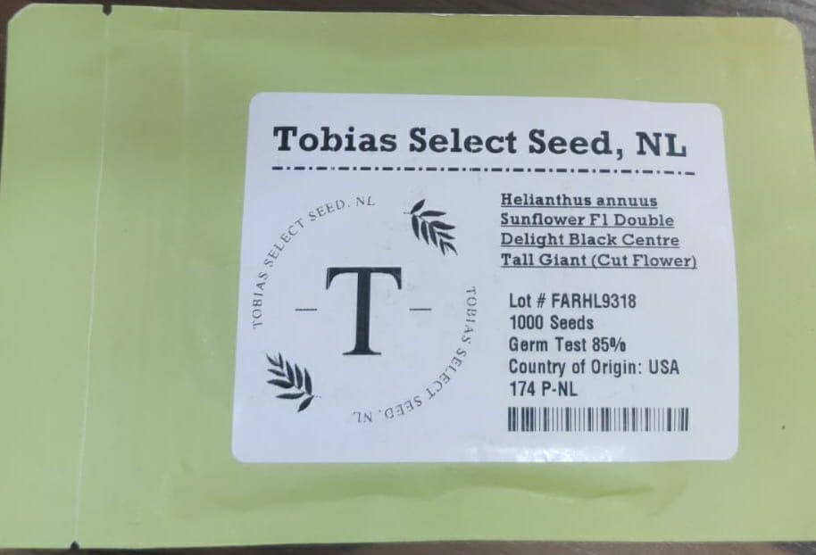 Sunflower Double Delight (Tobia's Select Seed - 1000 Seeds)